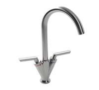 Mixer Chrome or Brushed Steel finish Suitable for low or high pressure systems Flexi-tails and non return valve