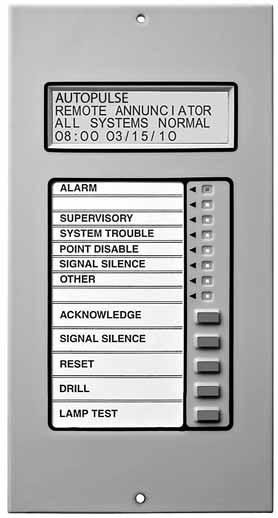 Detection and Control Components LCD2-80 Liquid Crystal Display Terminal Mode Annunciator (IQ-318, IQ-636X-2) General The LCD2-80 is a backlit LCD annunciator for the Addressable AUTOPULSE fire