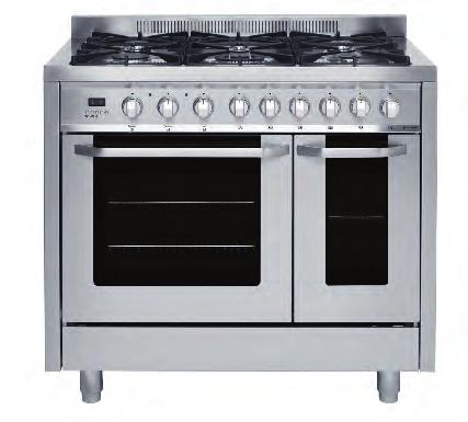 With its double oven and six gas burners, this impressive cooker is built to handle even the busiest of kitchens.
