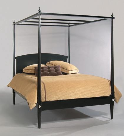 990 Independence Bed 5/0 63-1/2W 86-1/2L 82H Headboard 49H Footboard 18H Bottom of box spring to floor 14-3/4H Top of side rails to floor 18-1/2H Midnight Finish shown.