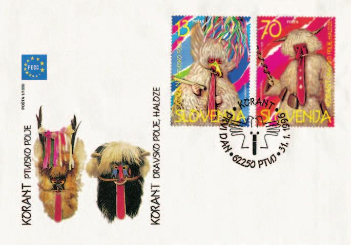 kitos kultūros 1996 metais Slovėnijos paštas išleido proginį voką su pašto ženklais, ant kurių puikuojasi kurentai. pakutena šeimininkę, kad vištos geriau dėtų ir t.