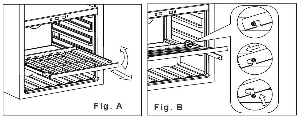 Shelves To prevent damaging the door gasket, make sure to have the door all the way opened when pulling shelves out of the rail compartment. To Remove Shelves: 1.