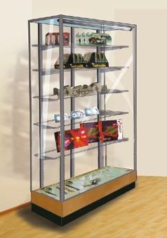 6 16 8 IMAGE USA II- Toyota Parts Center Floor glass Display cases Wall Case Square Tower Hexagon Tower