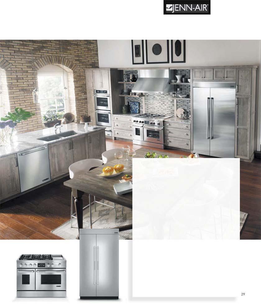 Jenn-Air Jenn-Air brand, a leader in the luxury appliance segment, offers consumers appliances with sophisticated design and exceptional performance.