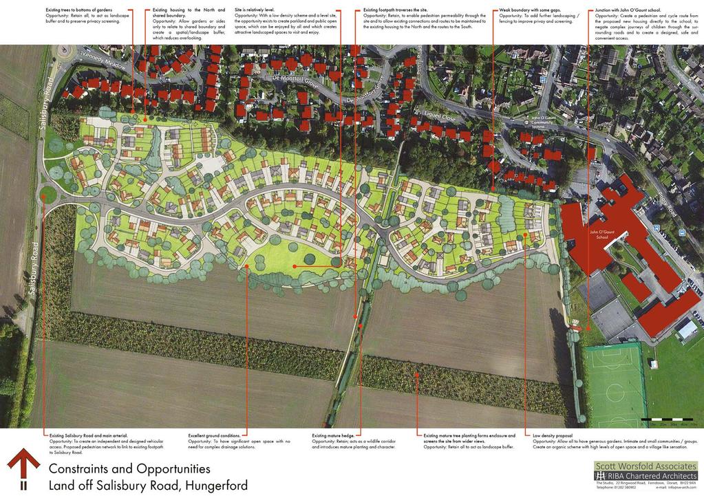 OUR PROPOSAL Our proposal has been prepared in line with the following development principles: Protect the North Wessex Downs Area of Outstanding Natural Beauty Respect the local context and