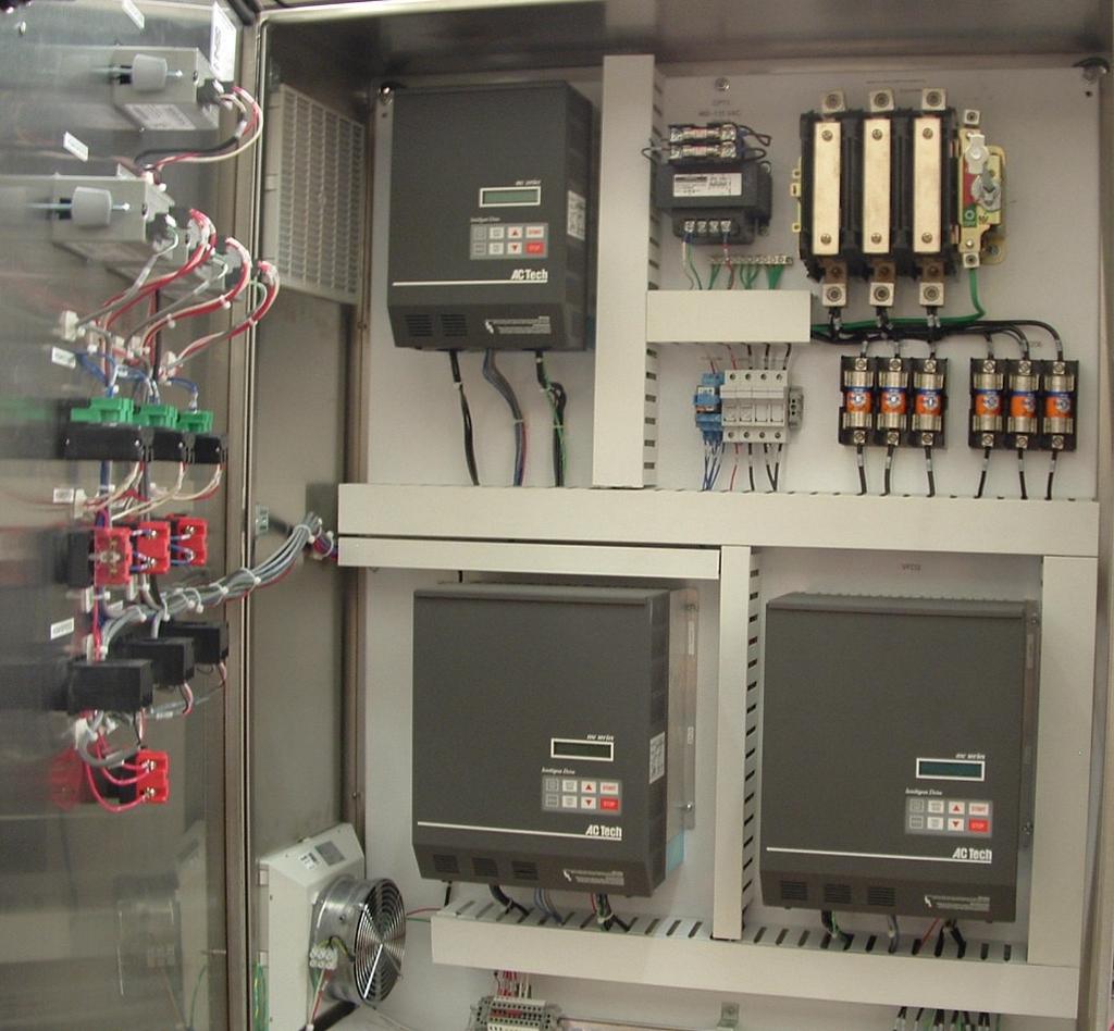 Cooling Variable Frequency Drives Safety Relay Enclosure Cooling Fan and Filter VFD