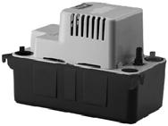 VCM-15UL Medium Tank Condensate Pump VCM units include check valve built into the 3/8" O.D. barbed discharge.
