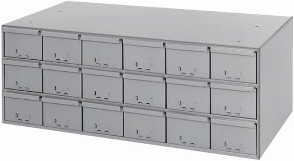 Drawer cabinets are made from prime, cold rolled steel Interlock and welded construction.