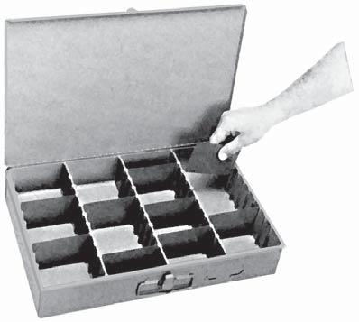 STORAGE TRAYS SERVICE TRAYS ADJUSTABLE Movable dividers for convenient creation of any