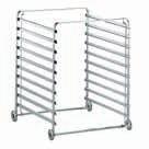If used with base support it becomes a fixed rack Mobile GastroNorm rack