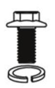 Large bolt (6) Small bolt (5) Small screw (12) Larg Small nut (6) Wing nut (3) Cap nut (12) Wrench (1) Small bolt with lock