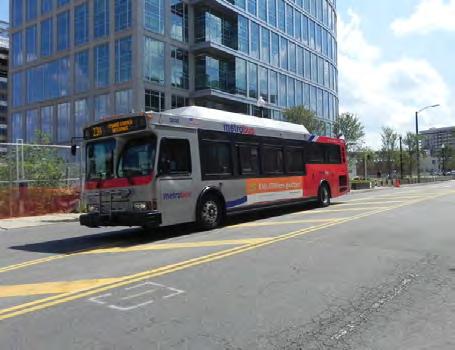 Multiple local (ART) and regional (WMATA) bus routes provide service through the study area.