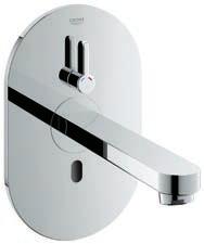 36334SD0 wall basin tap, set for final installation, transformer 230V for cold or premixed 