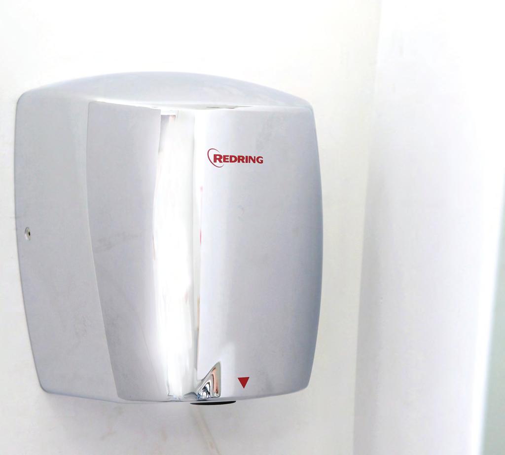 Washroom Solutions Autodry Rapid Hand Dryer Compact, high speed, low energy hand dryer 10 second drying time saves time and energy High speed and low energy reduces time taken to dry hands and