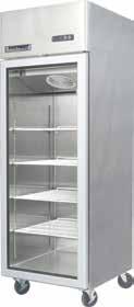UPRIGHT FREEZERS FB Series Glass Door Freezers Top Mount Glass Door Freezers Stainless steel exterior Stainless steel interior with 304 stainless steel floor Electronic thermostat with digital LED