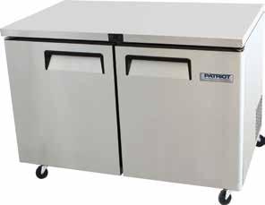 UNDERCOUNTER UNITS FB Series Undercounter Freezers FB Series Undercounter Freezers UFBC48F Stainless steel exterior Stainless steel interior with 304 stainless steel floor Digital thermostat for