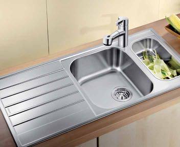 BLANCO SELECTIONS Inset sink and tap packs Stainless Steel BLANCO LIVIT 18/10 Stainless Steel PACKS