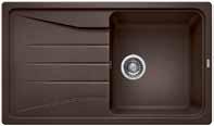 95 Cut Out Size: 980mm x 480mm x 15mm corner radii Bowl Depth: 190mm Cabinet Size: 600mm ORDER CODE: SEL8925+COLOUR BLANCO SONA 5 S SILGRANIT PuraDur sink and Chrome tap Silgranit PuraDur Colour