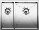 95 QUARTA 340/180-U 18/10 Stainless Steel sink and Chrome tap 545 x 400mm Cabinet: 600mm