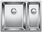 BLANCO ANDANO 18/10 Stainless Steel BLANCO ANDANO 340/180-IF BLANCO ANDANO 500-IF 18/10 Stainless Steel sink and tap Cut Out Size: 530mm x 430mm x 15mm corner radii Bowl Depth: 190mm Cabinet Size: