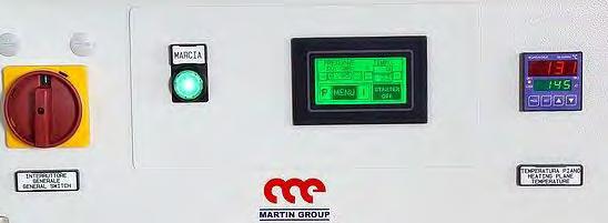 The Control Unit Respect of fusing parameters is the most important part of the process, For this reason all M.E.P.P. Machines are equipped with a TOUCH SCREEN control panel.