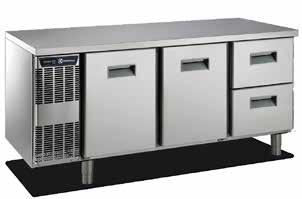 and Counters The complete range includes refrigerators and freezers, 600 or 1300 litre capacity, with full and split solid doors and refrigerated or freezer counters with or