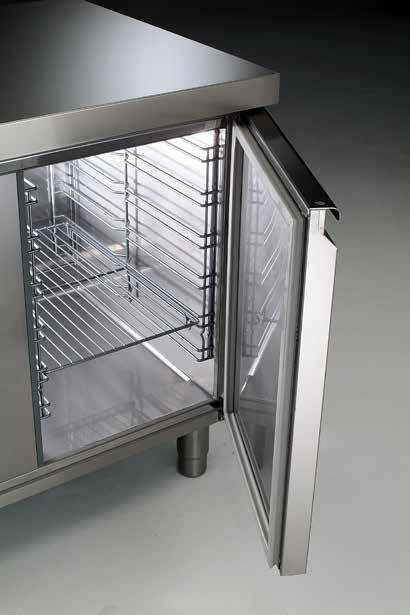 and Counters The complete range includes refrigerators and freezers, 600 or 1300 litre capacity, with full and split solid doors and refrigerated or freezer counters with or