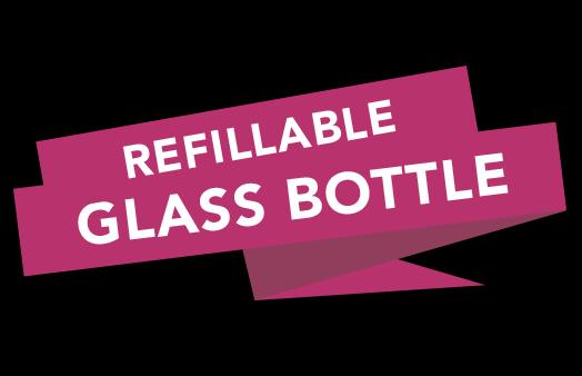 1 Refillable glass bottles are washed and reused 33 times on average.