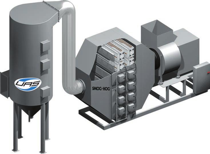 CONFIGURED TO YOUR NEEDS Smog-Hog PSH systems offer the unique flexibility to accommodate any air volume or building parameter, including areas where traditional exhaust configurations are