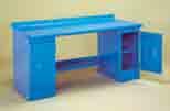 Pedestal Workcenter - Preconfigured Units Bench can be customized to fit your specific needs Choice of 6 tops available in 4 lengths Lower recessed shelf Door cabinets have middle shelf All benches