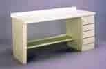 The top overhangs legs 1 on each side. Pages 111 and 112 Feature Productivity Enhancements for These Benches.