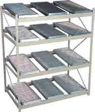 Bulk Rack load capacities V-Grip tm solid beam NEW Drop-in wire grids fit flush into solid V-Grip tm beams. Popular solid steel corrugated decking supports irregular shape loads.