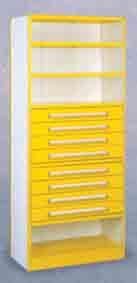 extra protection and security All drawers extend 100% All preassembled units are 36 wide and 84 high Combine shelving and drawers in one unit S4203/S4210 S4204/S4211