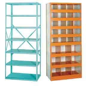 Upright Components Upright Bin Front A B Label Holder Back Sway Brace D End Sway Brace Shelf Divider End Panel Back Panel Drawers in a variety of widths and heights, with or without dividers, are