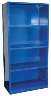Economy Shelving Equipto Economy Shelving is available in either open or closed styles and is ideal for cost-effective storage of packaged goods or bulky items.