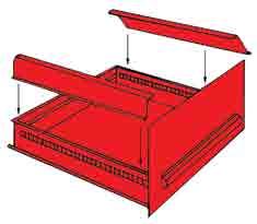 Drawer Options See page 134 for Tool Holders Support Brackets for Modular Drawer Modular drawer support brackets