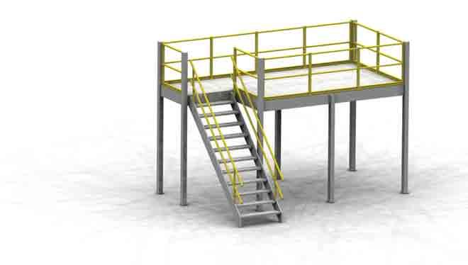 Pre-configured Mezzanines Mezzanines Need more space, but don t want to move or add on? Double or triple your floor space with Equipto pre-fabricated mezzanines!