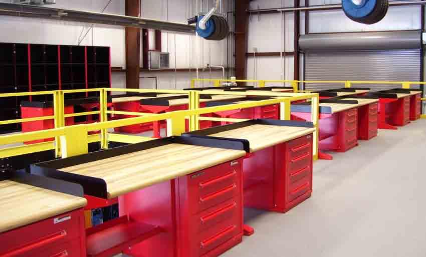 Workcenters & Workbenches Available Standard Colors Design Benefits & Features Electrical, fluid and air supplies in convenient locations Wide selection on sizes and styles Textured Putty Textured