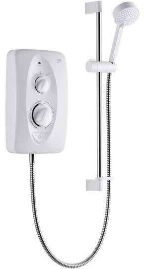 Mira Jump SPRAY TYPES Stylish and easy to fit, Jump is designed to replace any existing electric shower.