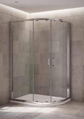 Mira Leap quadrant The Mira Leap quadrant enclosure will curve beautifully around the corner of any bathroom helping make the most of the space available.