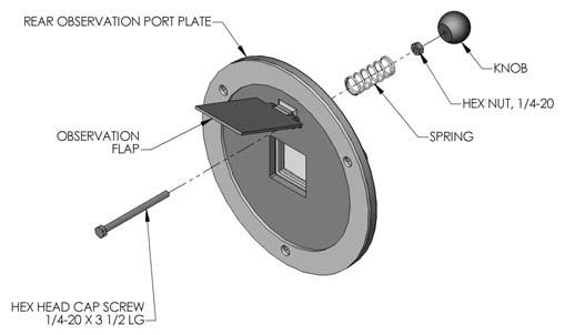 ASSEMBLY Figure 2.13: Rear Observation Port Assembly I. FLUE COLLECTOR INSTALLATION 1.