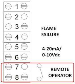 Local generated when inlet 6) Enter desired Setpoint temperature drops 7) Place toggle switch to REMOTE for remote enable operation (if required) below setpoint minus on hysteresis If set to local