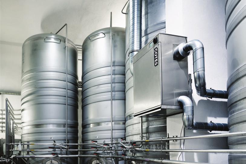 17 17 A TYPICAL SOLUTION Depending on the room size and volume in each particular brewery or brewery building, standard C35 and C65 adsorption dehumidifiers have proved ideal for dealing with most