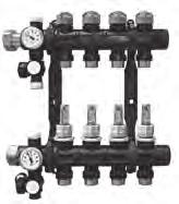 Underfloor heating system Manifolds RMX manifold: RMX heating circuit manifold, for underfloor heating systems and radiators. Suitable for the smallest fitting heights.