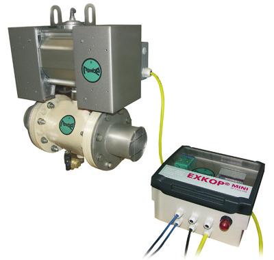 Explosion, Flame and Spark Isolation EXKOP Quench Valve with Electronic Controller The EXKOP system provides a safe, and easy way to isolate and protect production equipment in the event of an