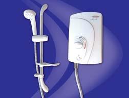 5kW Electric Shower White S85VISION 135602 Vanquish A premium-level, own-label shower available in 8.5kW and 9.5kW ratings.