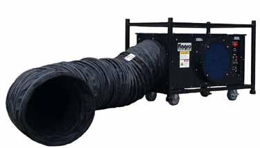 HEAT FOR ANY JOB Permanent cleanable inlet filters prevent particles at jobsite from contaminating heating element and controls Fan speed inverter control provides optimum temperature rise