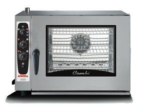Direct steam combi ovens REV - RGV The new Rapid combi ovens, in the electronic programmable S version, the best that technology has made available for trivalent ovens: automatic chamber humidity