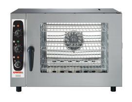with forced hot air makes it possible to use lower temperatures and shortened cooking times, while the accurate ventilation