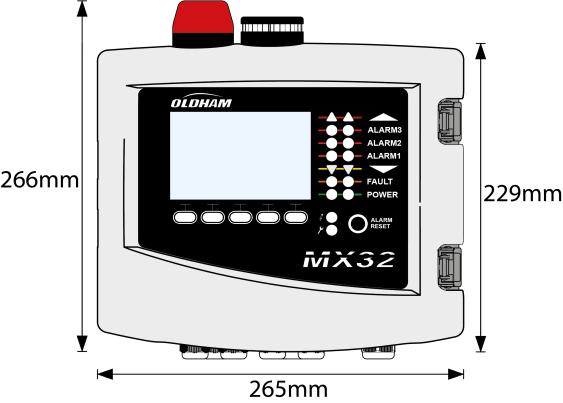 Chapter 3 Mechanical Installation MX 32 Controller Location The MX 32 is intended for indoor use only and shall be